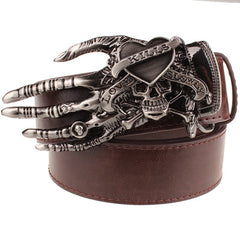 Skull big head claw belt fashion