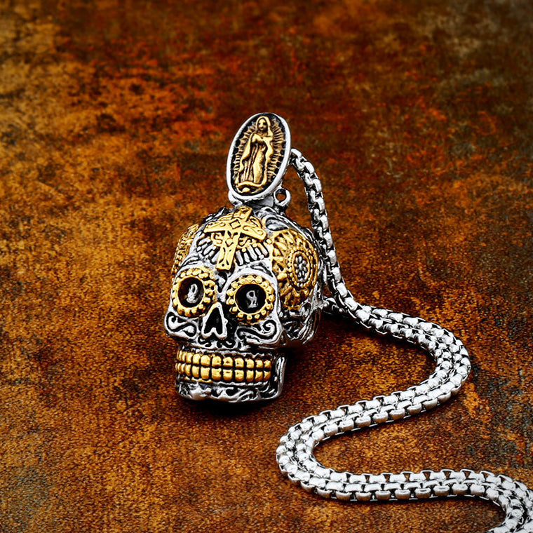 Gothic Skull Necklace Skull Pendant